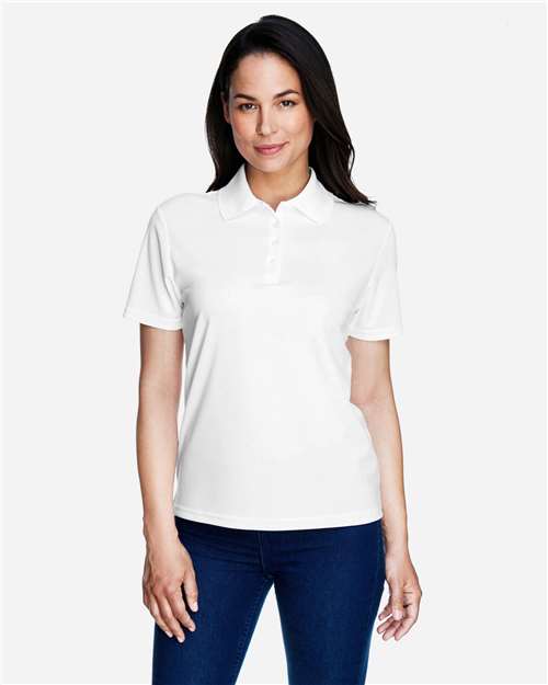 Core365 Women's Origin Performance Piqué Polo - 78181 White