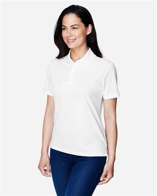 Core365 Women's Origin Performance Piqué Polo - 78181 White
