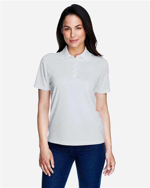 Core365 Women's Origin Performance Piqué Polo - 78181 Platinum