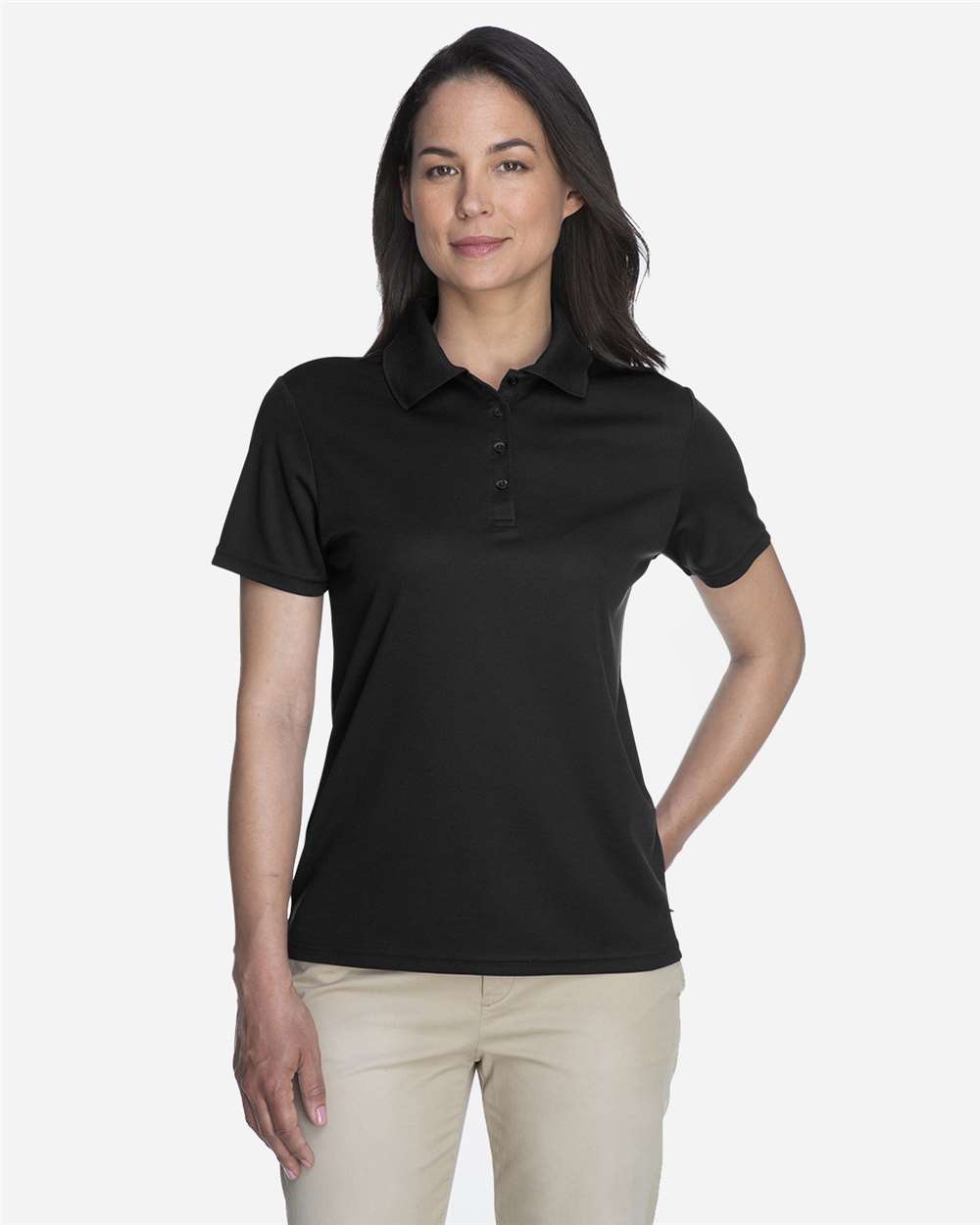 Core365 Women's Origin Performance Piqué Polo - 78181 Black