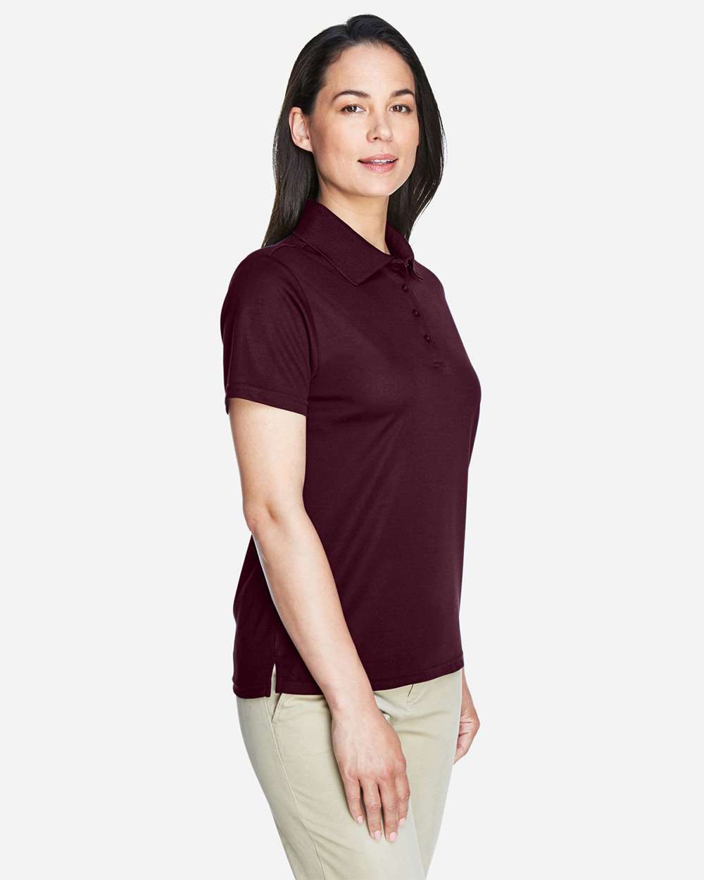 Core365 Women's Origin Performance Piqué Polo - 78181 Burgundy