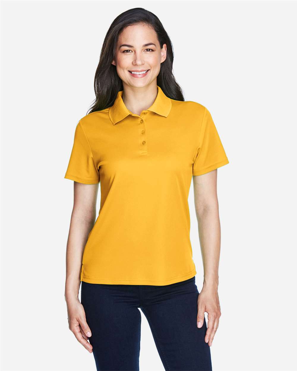 Core365 Women's Origin Performance Piqué Polo - 78181 Campus Gold