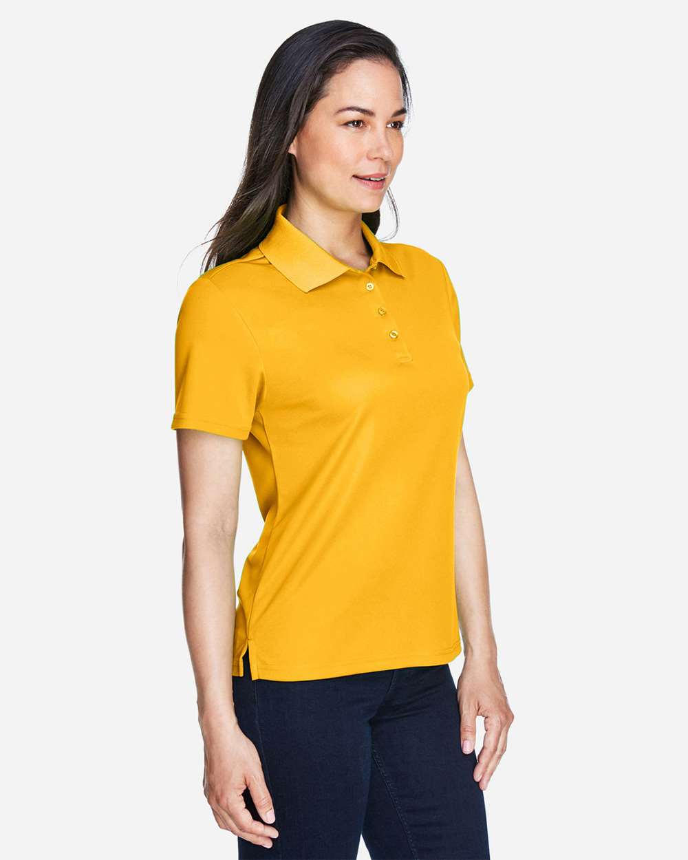 Core365 Women's Origin Performance Piqué Polo - 78181 Campus Gold