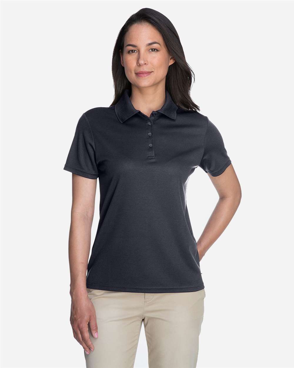 Core365 Women's Origin Performance Piqué Polo - 78181 Carbon
