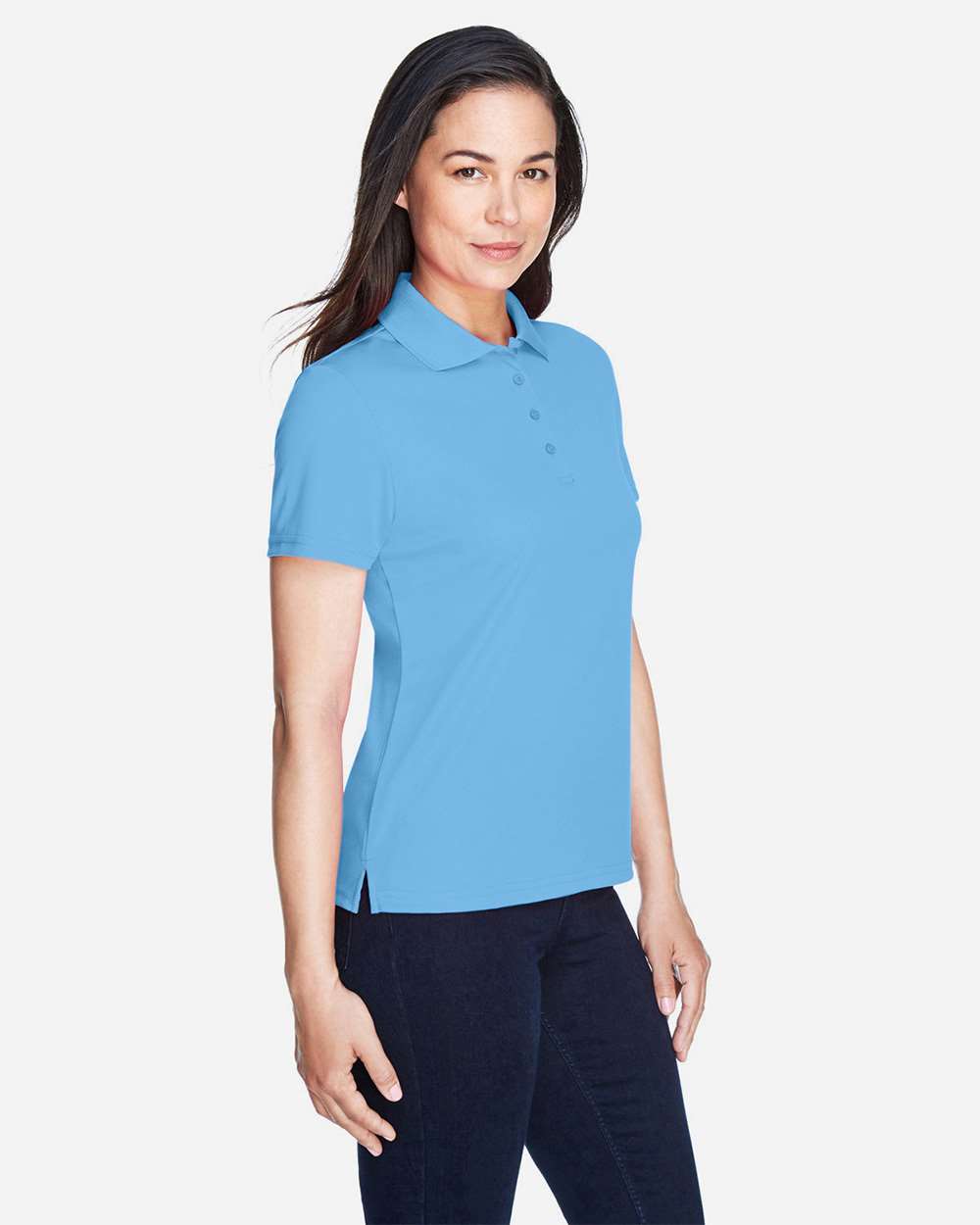 Core365 Women's Origin Performance Piqué Polo - 78181 Columbia Blue
