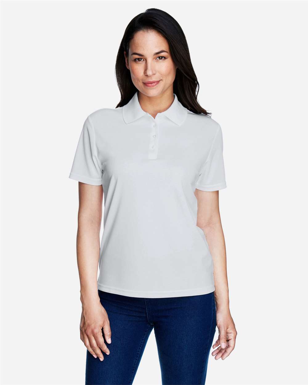 Core365 Women's Origin Performance Piqué Polo - 78181 Platinum