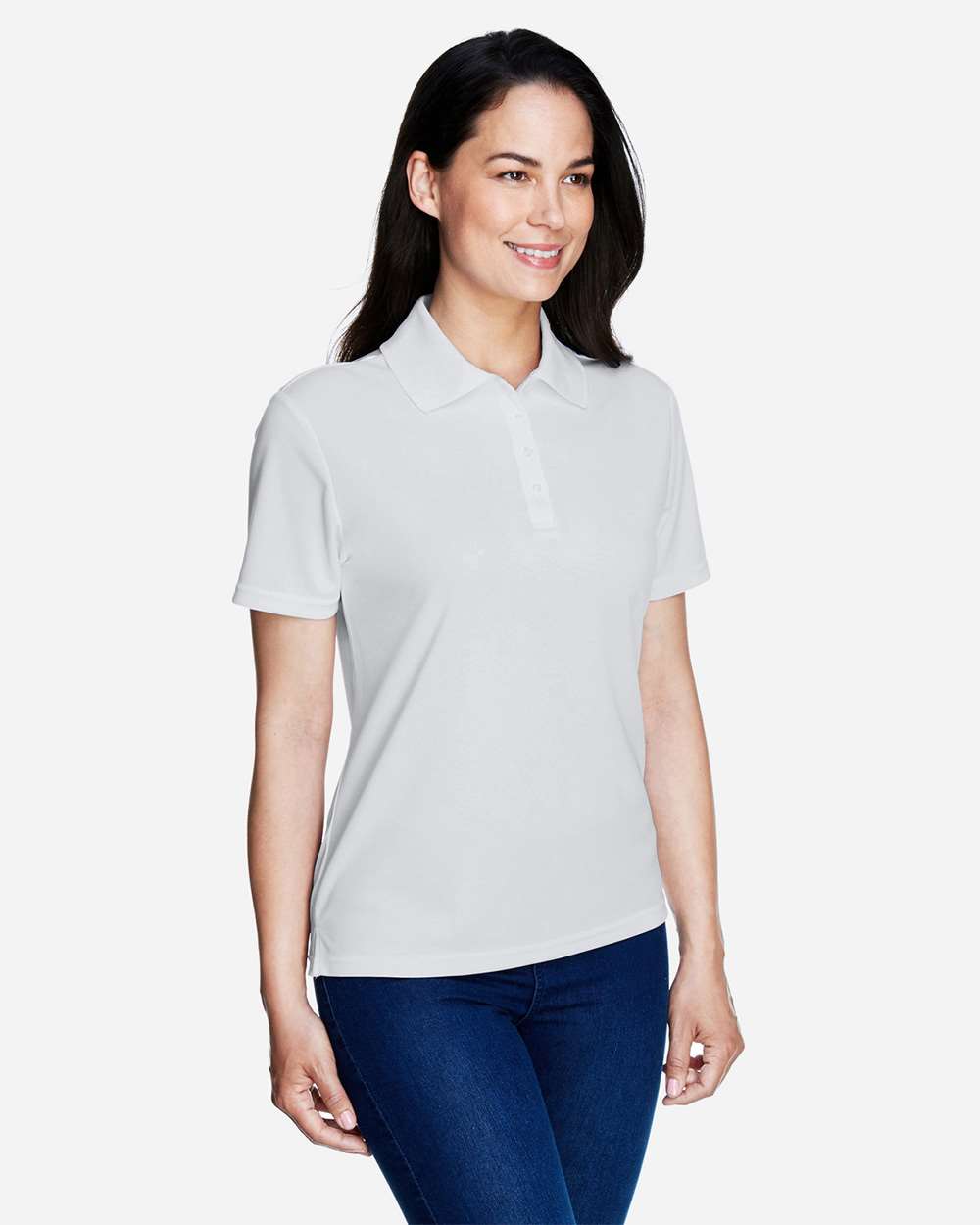 Core365 Women's Origin Performance Piqué Polo - 78181 Platinum
