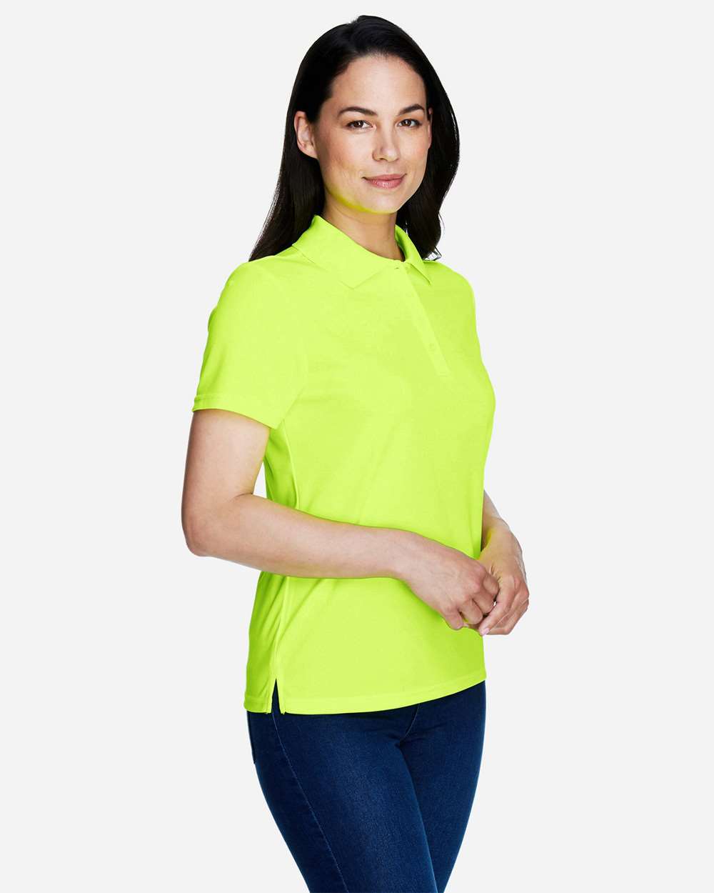 Core365 Women's Origin Performance Piqué Polo - 78181 Safety Yellow