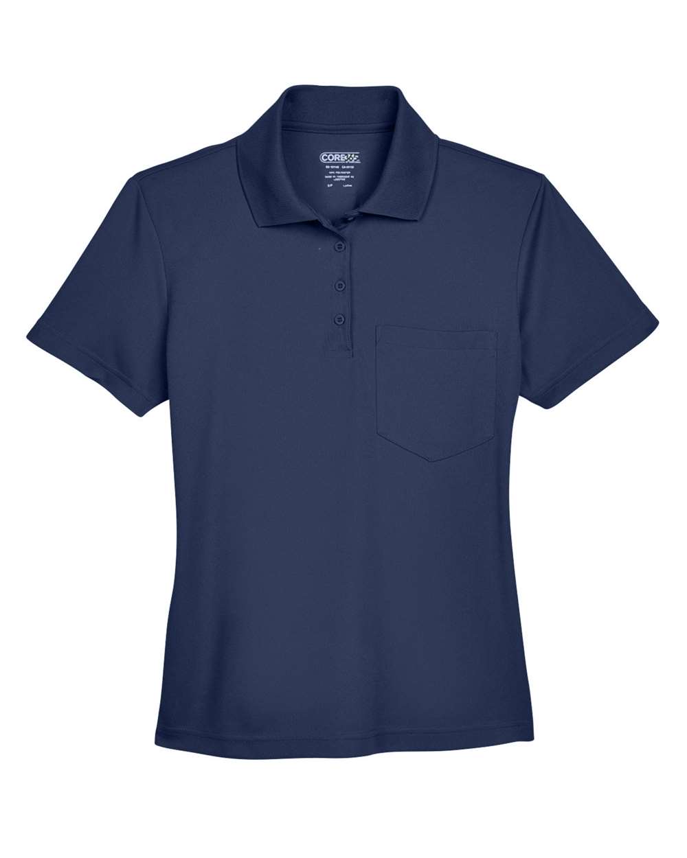 Core365 Women's Origin Performance Piqué Polo with Pocket - 78181P Classic Navy