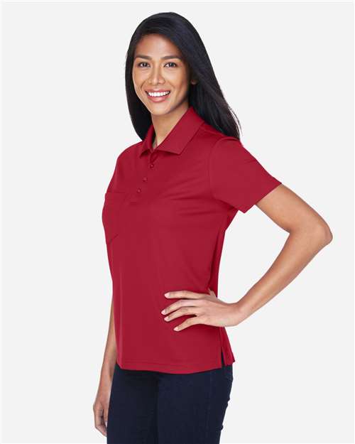 Core365 Women's Origin Performance Piqué Polo with Pocket - 78181P Classic Red