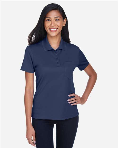 Core365 Women's Origin Performance Piqué Polo with Pocket - 78181P Classic Navy