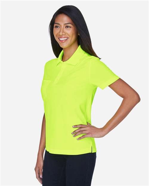 Core365 Women's Origin Performance Piqué Polo with Pocket - 78181P Safety Yellow