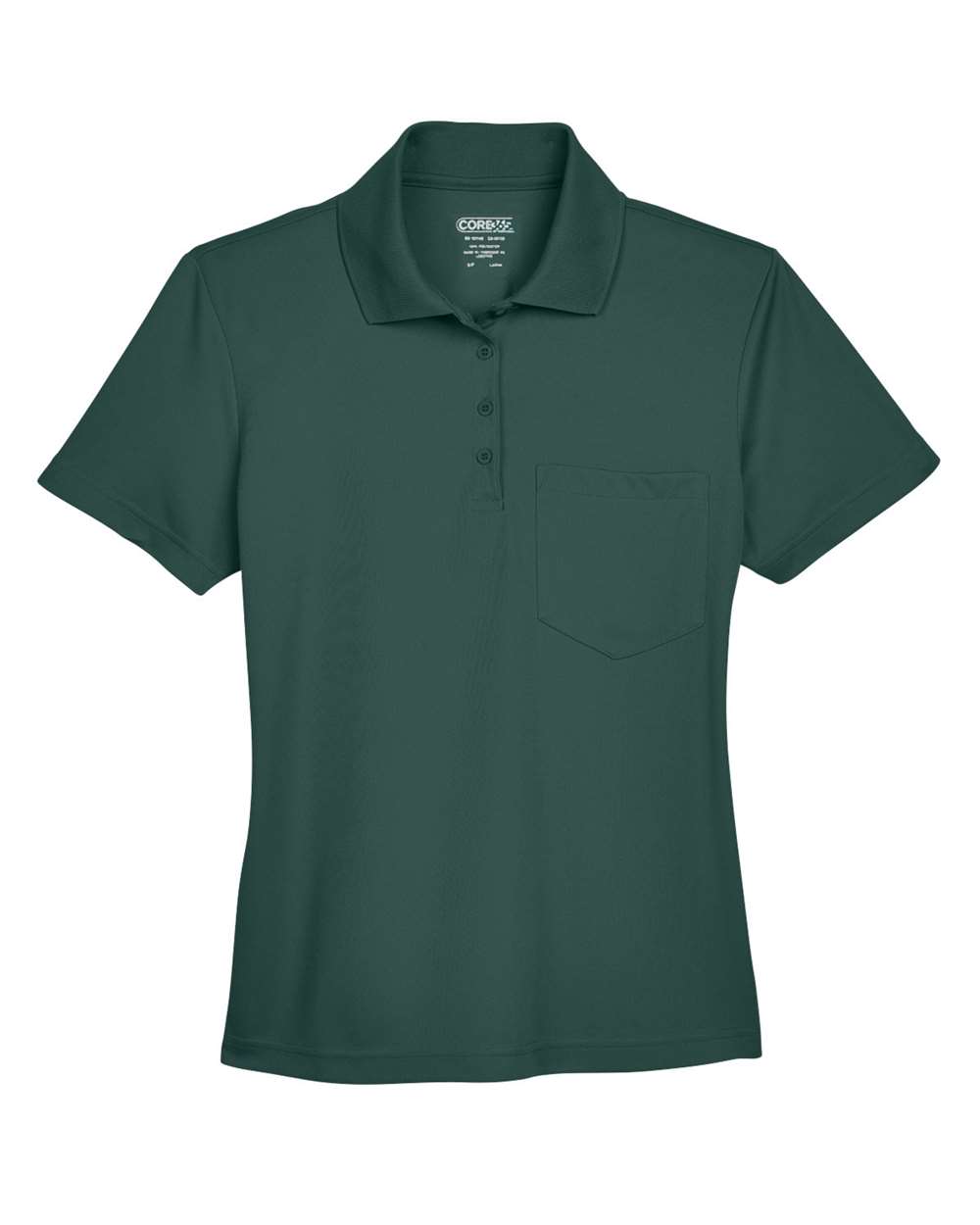 Core365 Women's Origin Performance Piqué Polo with Pocket - 78181P Forest