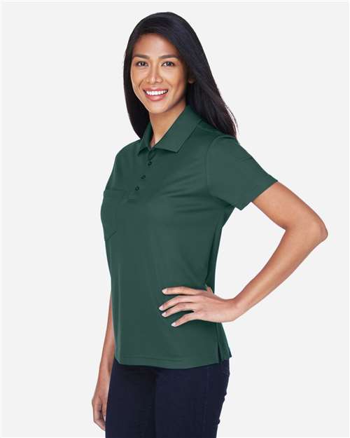 Core365 Women's Origin Performance Piqué Polo with Pocket - 78181P Forest
