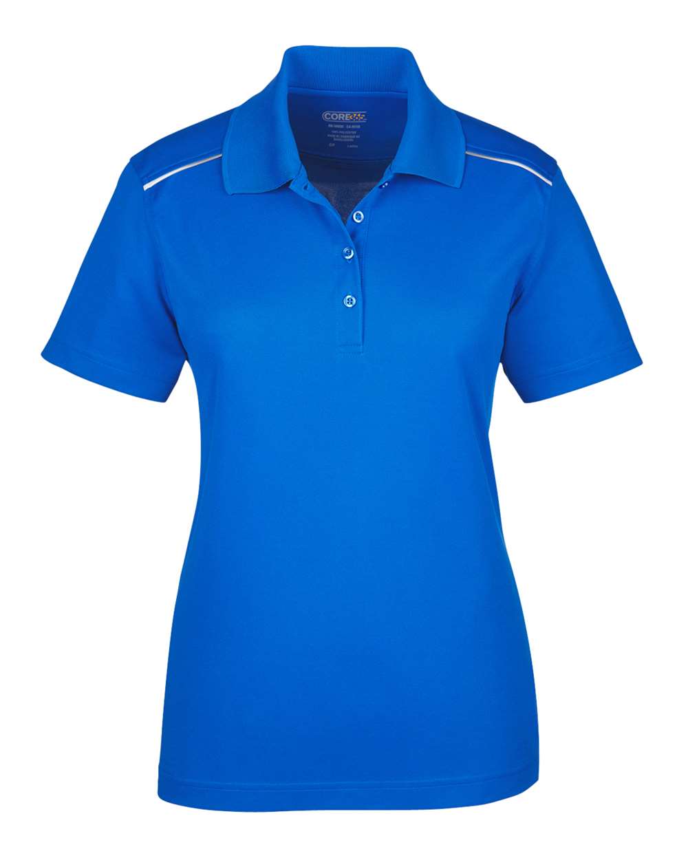 Core365 Women's Radiant Performance Piqué Polo with Reflective Piping - 78181R True Royal