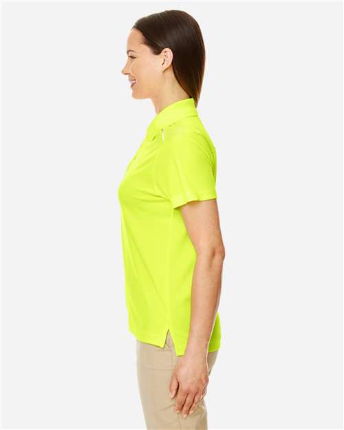 Core365 Women's Radiant Performance Piqué Polo with Reflective Piping - 78181R Safety Yellow