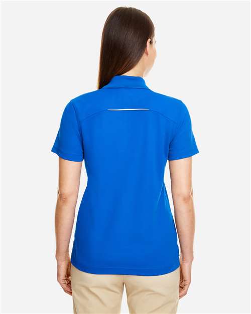Core365 Women's Radiant Performance Piqué Polo with Reflective Piping - 78181R True Royal