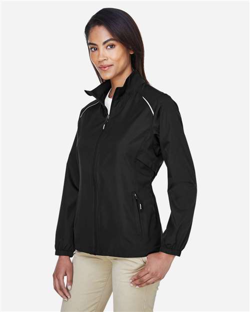 Core365 Women's Techno Lite Motivate Unlined Lightweight Jacket - 78183 Black