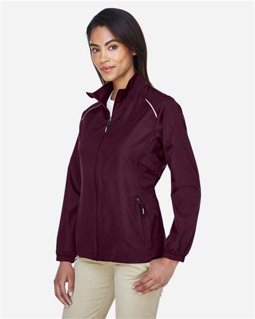 Core365 Women's Techno Lite Motivate Unlined Lightweight Jacket - 78183 Burgundy