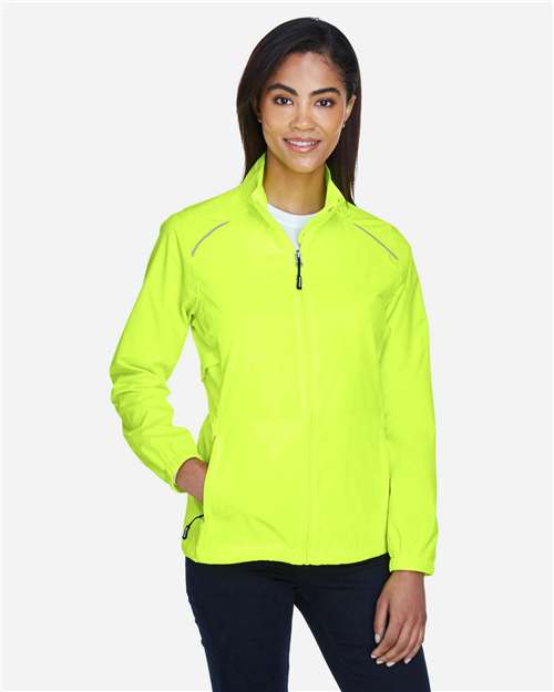 Core365 Women's Techno Lite Motivate Unlined Lightweight Jacket - 78183 Safety Yellow