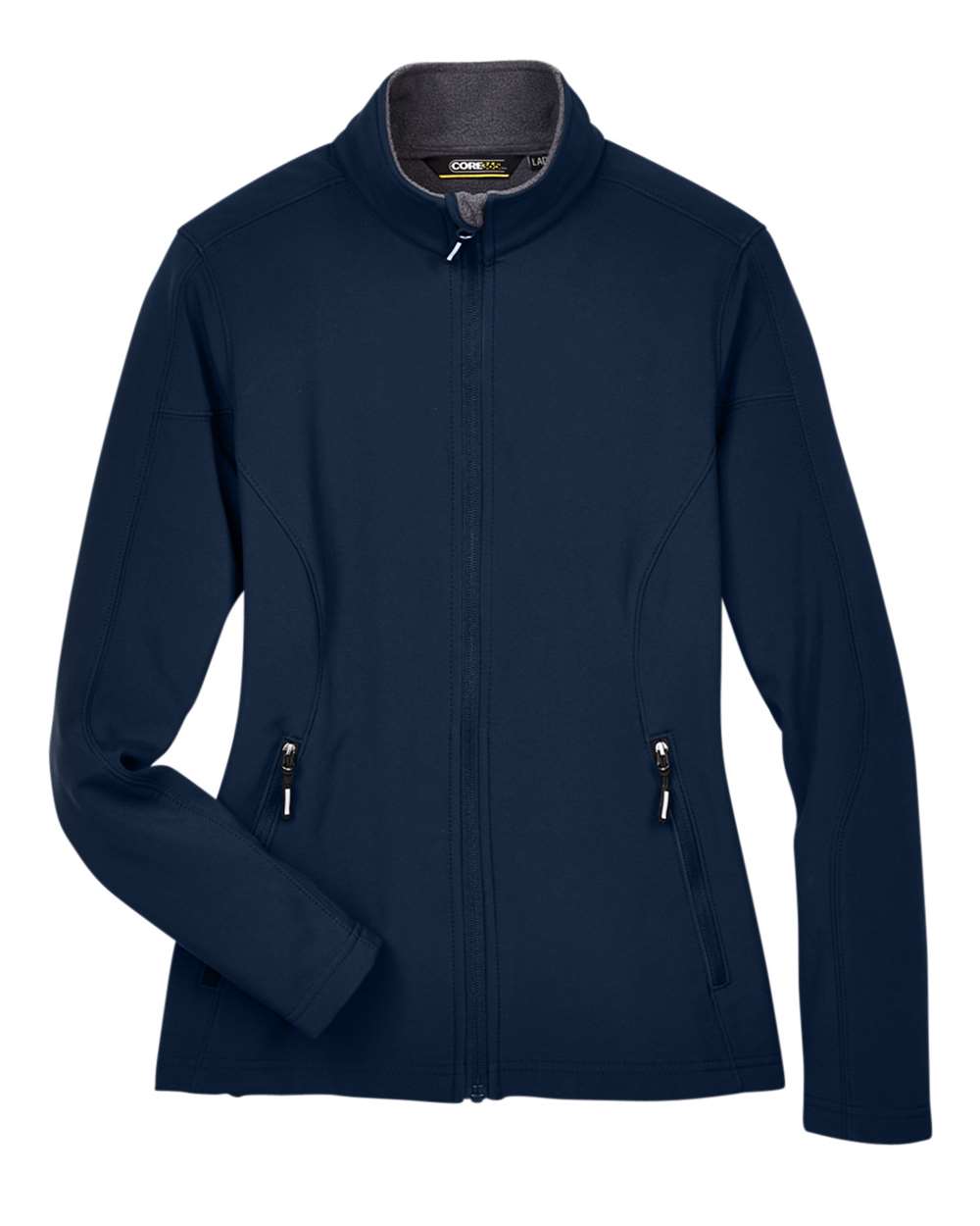 Core365 Women's Cruise Two-Layer Fleece Bonded Soft Shell Jacket - 78184 Classic Navy