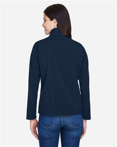 Core365 Women's Cruise Two-Layer Fleece Bonded Soft Shell Jacket - 78184 Classic Navy