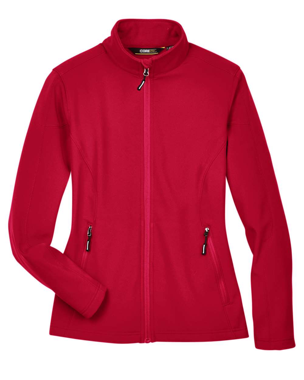 Core365 Women's Cruise Two-Layer Fleece Bonded Soft Shell Jacket - 78184 Classic Red