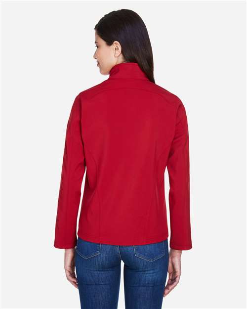 Core365 Women's Cruise Two-Layer Fleece Bonded Soft Shell Jacket - 78184 Classic Red