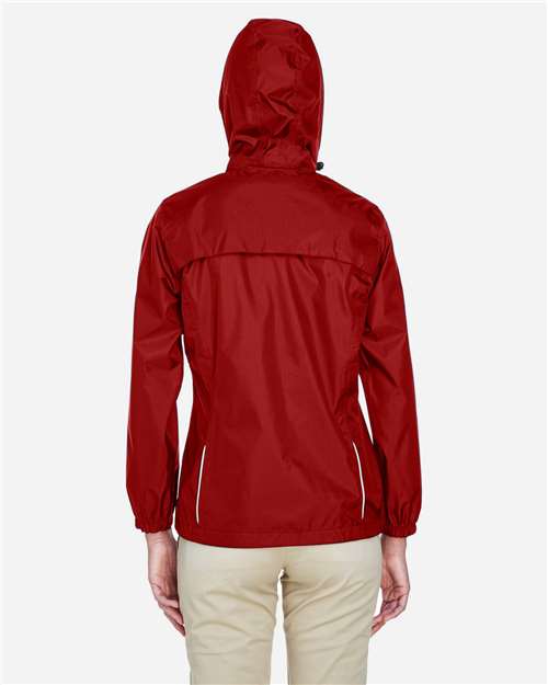 Core365 Women's Climate Seam-Sealed Lightweight Variegated Ripstop Jacket - 78185 Classic Red