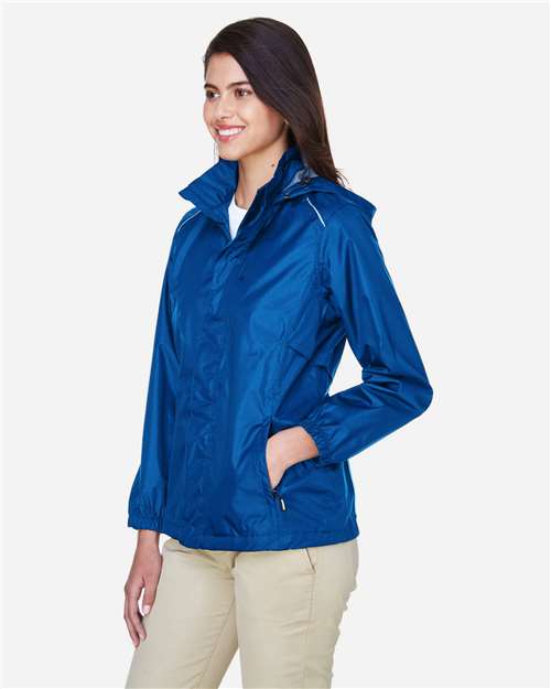 Core365 Women's Climate Seam-Sealed Lightweight Variegated Ripstop Jacket - 78185 True Royal