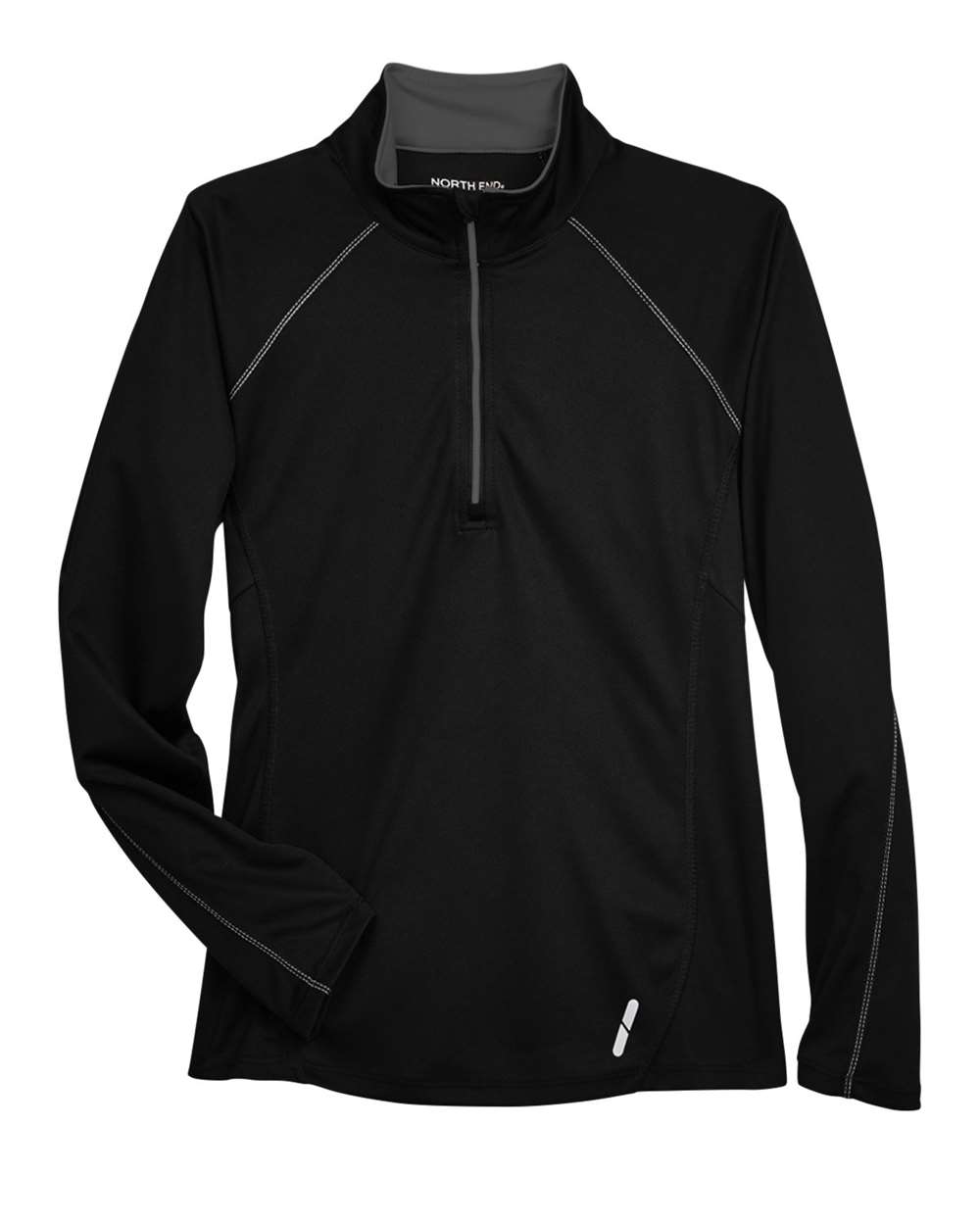 North End Women's Radar Performance Quarter-Zip Pullover - 78187 Black