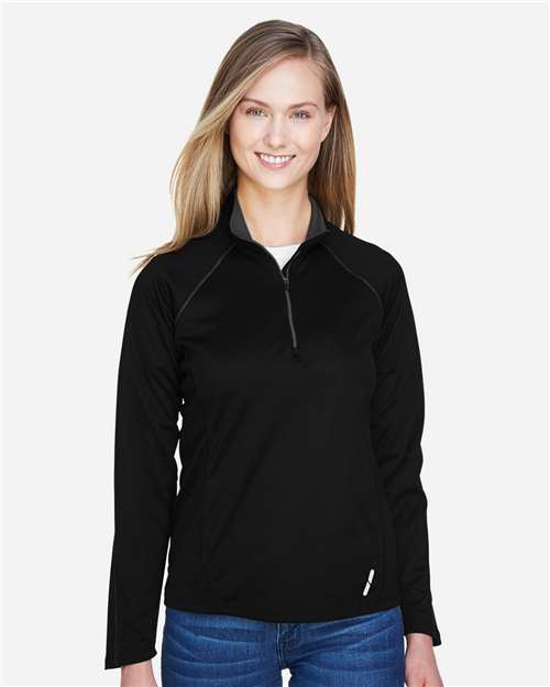 North End Women's Radar Performance Quarter-Zip Pullover - 78187 Black