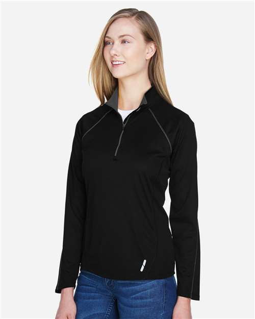 North End Women's Radar Performance Quarter-Zip Pullover - 78187 Black
