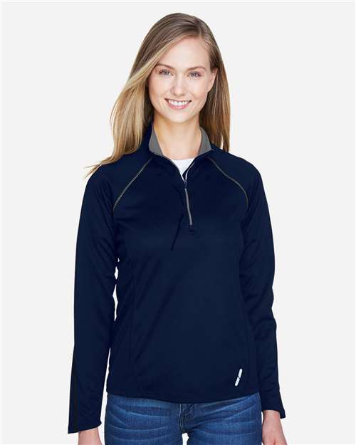 North End Women's Radar Performance Quarter-Zip Pullover - 78187 Classic Navy