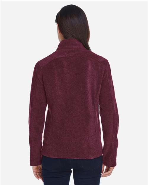 Core365 Women's Journey Fleece Jacket - 78190 Burgundy