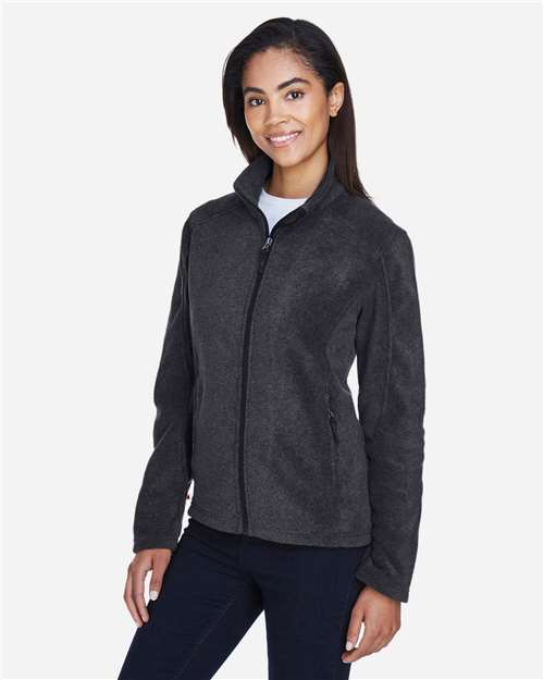 Core365 Women's Journey Fleece Jacket - 78190 Heather Charcoal