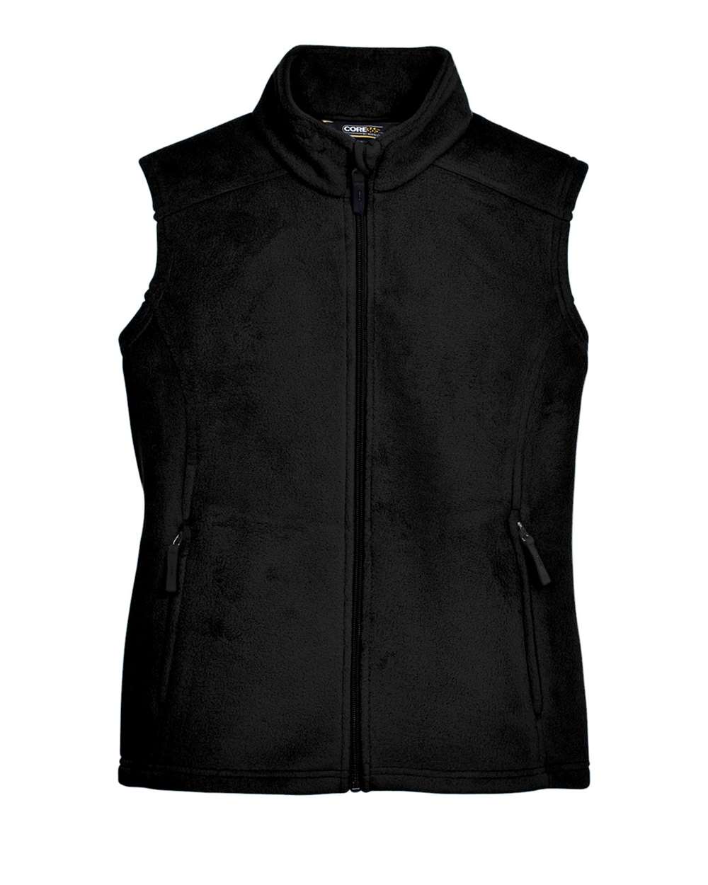 Core365 Women's Journey Fleece Vest - 78191 Black