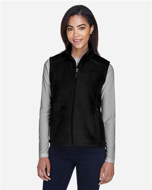 Core365 Women's Journey Fleece Vest - 78191 Black