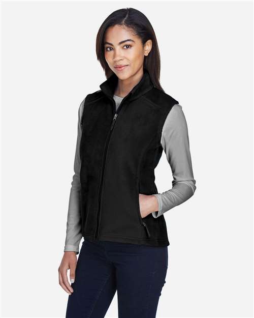 Core365 Women's Journey Fleece Vest - 78191 Black