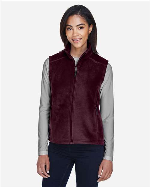 Core365 Women's Journey Fleece Vest - 78191 Burgundy