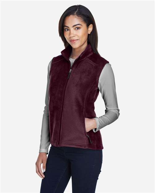 Core365 Women's Journey Fleece Vest - 78191 Burgundy