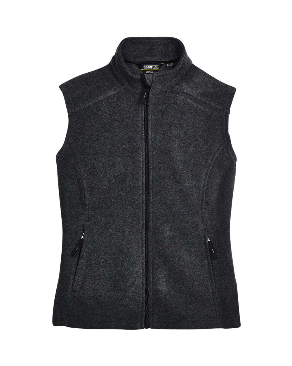 Core365 Women's Journey Fleece Vest - 78191 Heather Charcoal