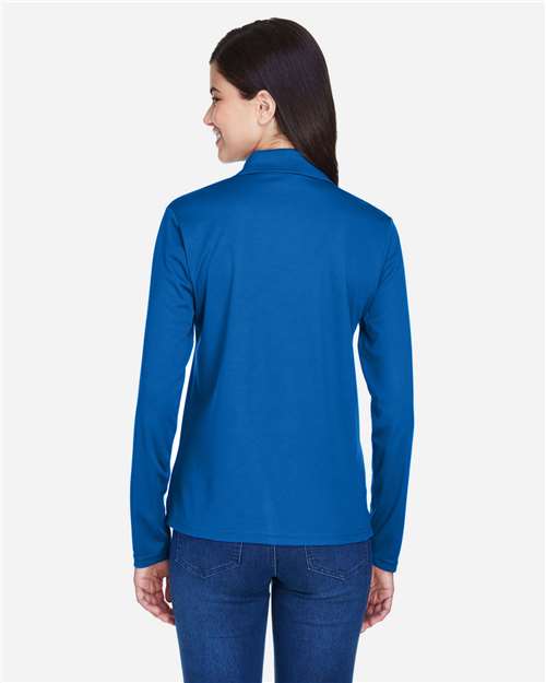 Core365 Women's Pinnacle Performance Long Sleeve Piqué Polo - 78192 True Royal