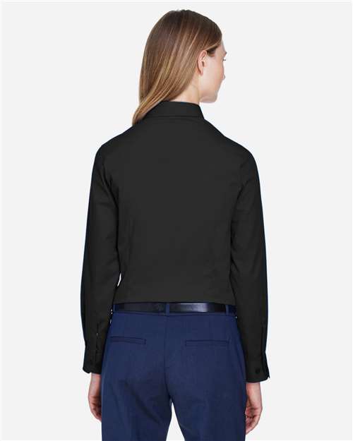 Core365 Women's Operate Twill Shirt - 78193 Black