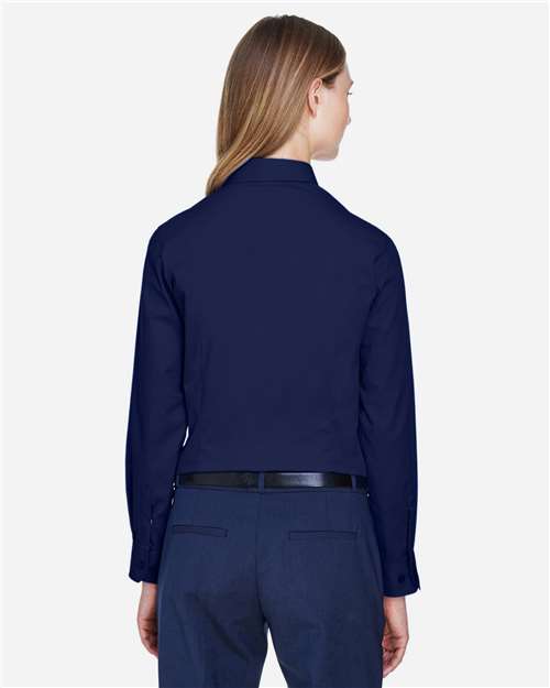 Core365 Women's Operate Twill Shirt - 78193 Classic Navy