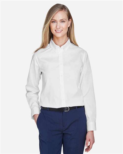 Core365 Women's Operate Twill Shirt - 78193 White