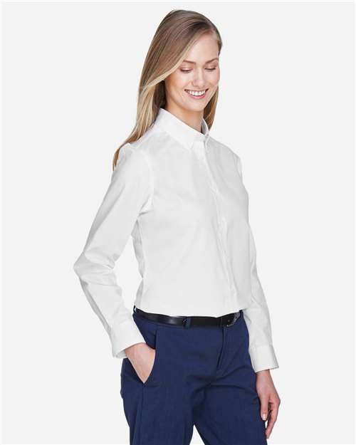 Core365 Women's Operate Twill Shirt - 78193 White