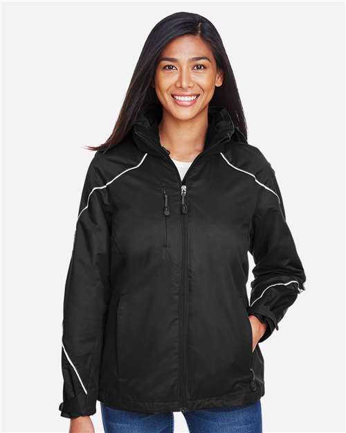 North End Women's Angle 3-in-1 Jacket with Bonded Fleece Liner - 78196 Black