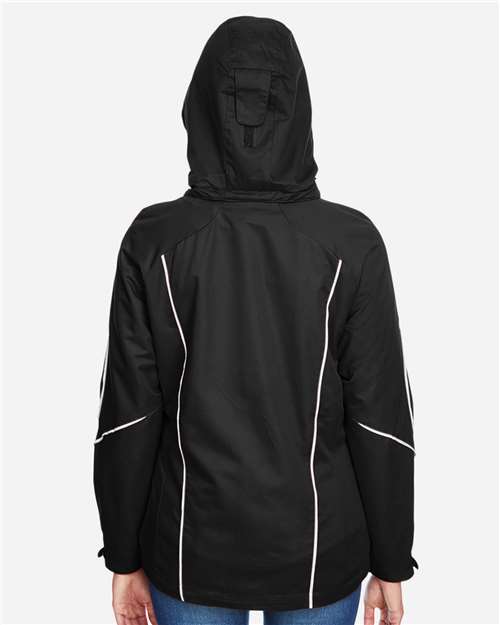 North End Women's Angle 3-in-1 Jacket with Bonded Fleece Liner - 78196 Black