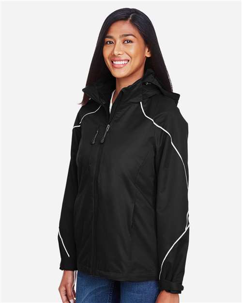 North End Women's Angle 3-in-1 Jacket with Bonded Fleece Liner - 78196 Black